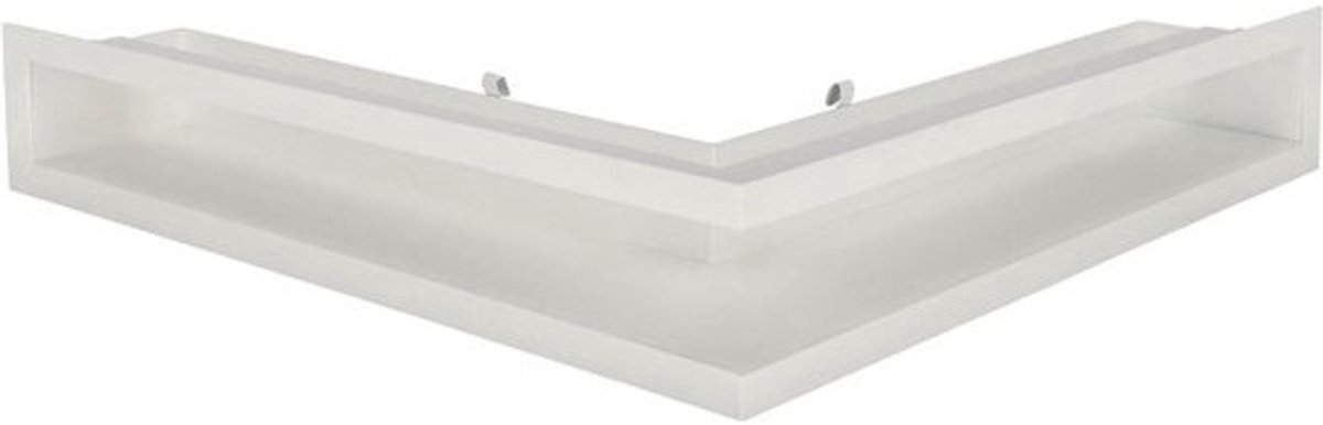 Ventilatierooster Staal - Warmeluchtrooster Schouw - Luchtcirculatie Verbeteren - Poedercoating Afwerking - 50x50 cm - Wit