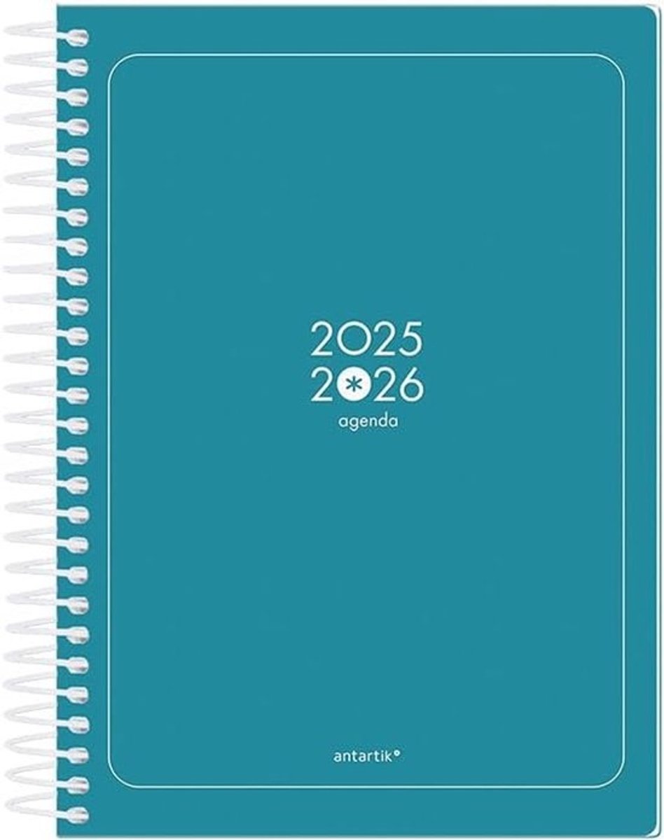 Schoolagenda 25-26 - Dagplanner Student - Academisch Jaar Plannen - Tweetalige Dagweergave - Formaat A5 - Donkerblauw