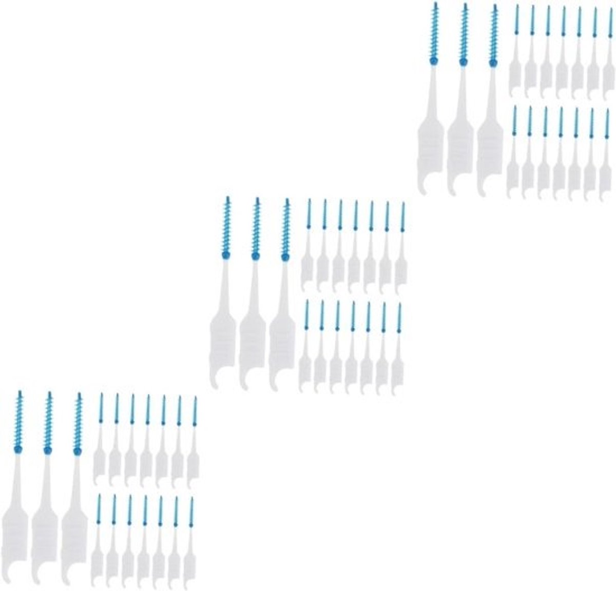 Interdentale Ragers - Tandenstokers Floss - Mondhygiëne Verbeteren - Voedselresten Verwijderen - 5x1x0.3 cm - Blauw