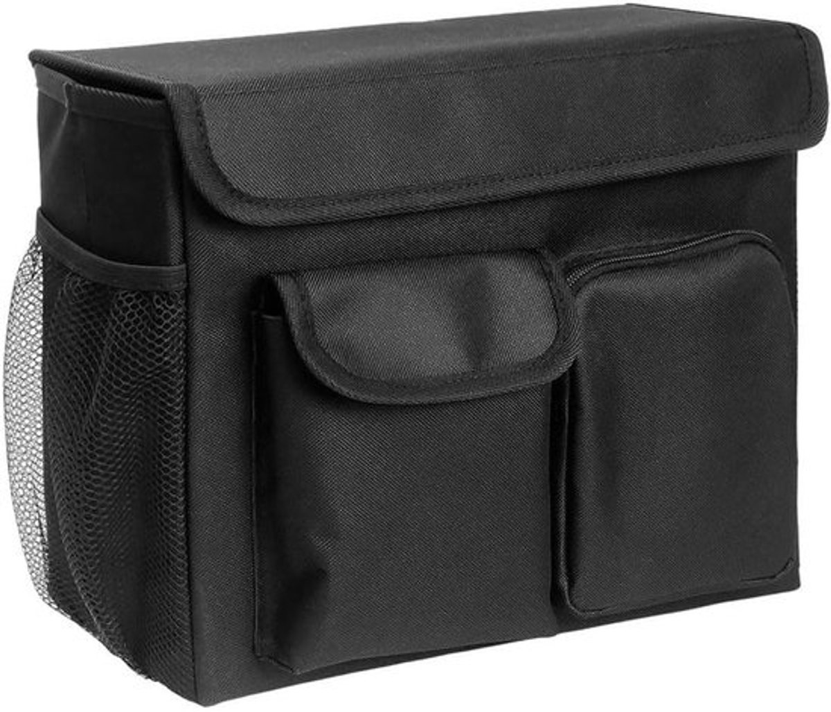 Opbergtas Rolstoel - Scootertas Handig - Mobiele Hulpmiddelen - Snelle Toegang Vakken - 33 x 27 x 5 cm - Zwart