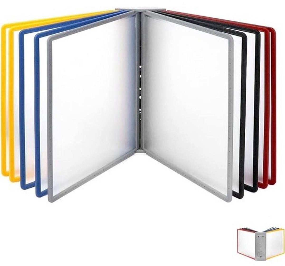 Document Display Systeem - Referentie Organizer - Informatie Snel Vinden - 20 Dubbelzijdige Vakken - A4 Letter Formaat - One Color
