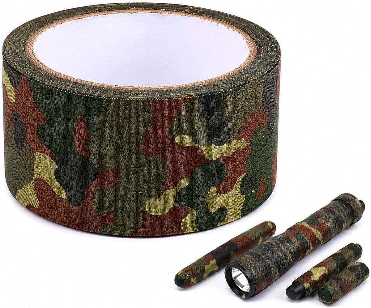Waterdichte Bionische Plakband van 10m, Camouflage Tape voor Buitenactiviteiten en Jacht, Sterk en Duurzaam