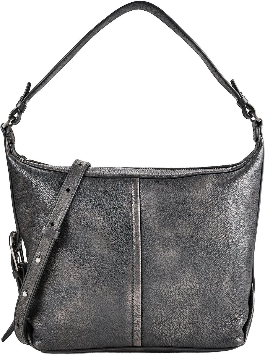LIEBESKIND BERLIN schoudertas Paris II Vintage Pebble Hobo Black zwart