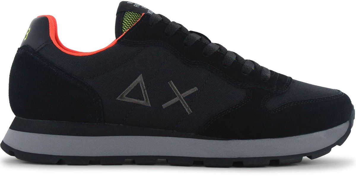 SUN68 Tom Fluo - Heren Sneakers Schoenen Zwart Z46102-11 , Maat: EU 44