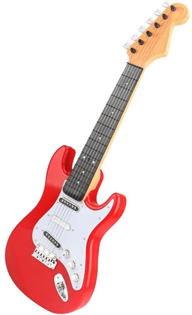 Elektrische Gitaar Kinderen - Speelgoed Gitaar Muziek - Muziek Ontdekken - Authentiek Ontwerp - 70 x 25 x 9 cm