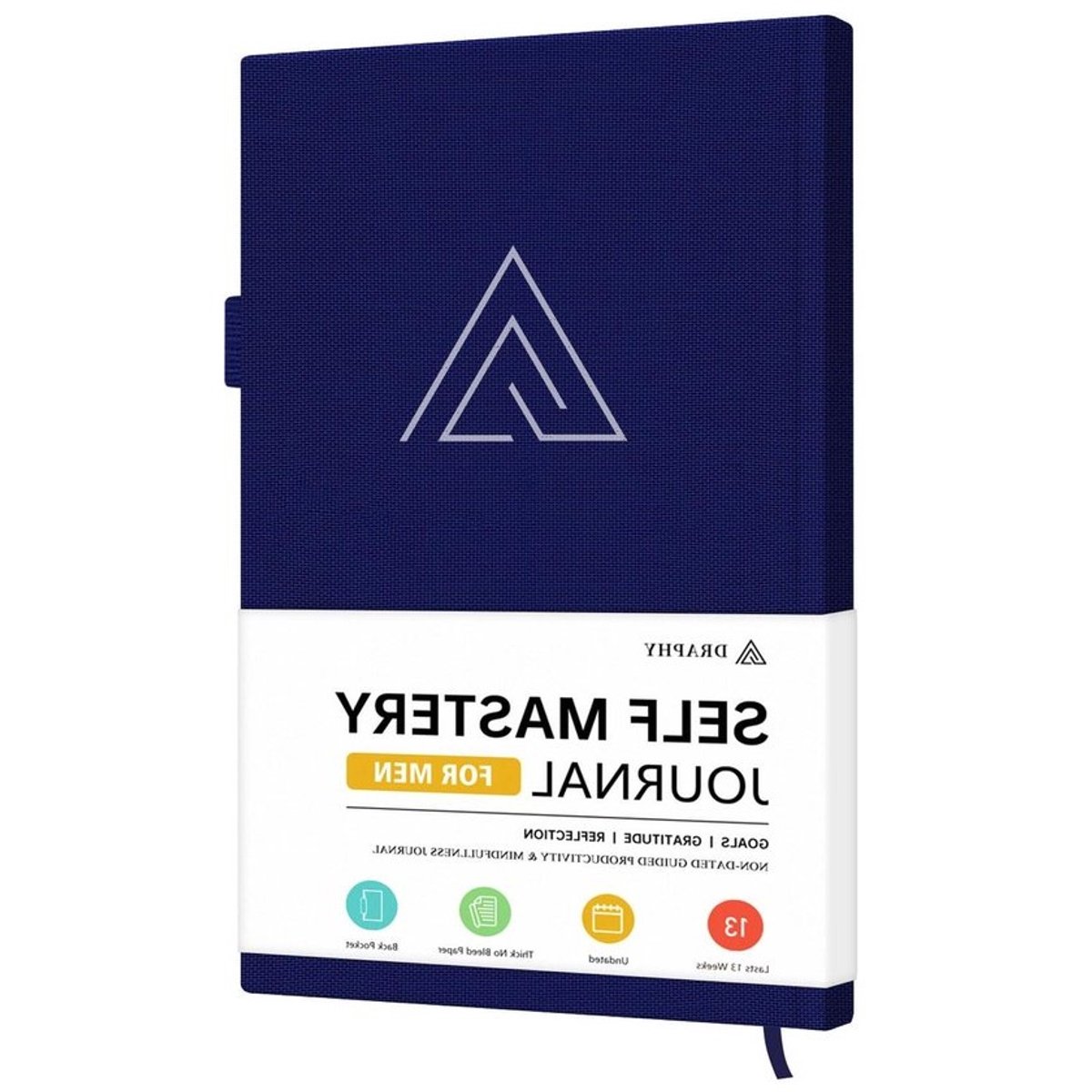 Zelfmeesterschap Dagboek - Dankbaarheidsdagboek Productiviteitsplanner - Persoonlijke Groei - Begeleide Inspirerende Prompts - 13.4 cm x 21.4 cm - Grijs
