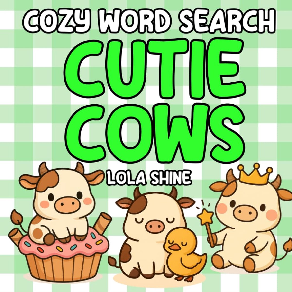 Cozy Word Search Cutie Cows: A Fun Bold And Easy Word Search Puzzle Book for All Ages - ShopVlot