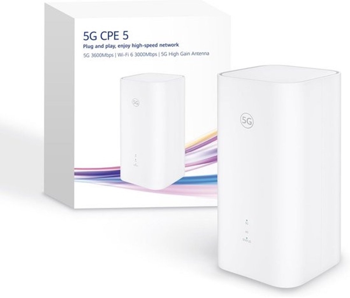 Krachtige 5G CPE Router met Wifi 6 AX3000 en Hoge Versterkingsantennes