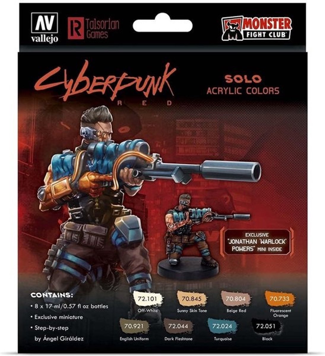 Solo by Cyberpunk Red Exclusive 'Jonathan 'Warlock' Powers' + miniature
