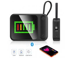 ORICO PC22 – Pixel DIY Powerbank 10000mAh – 22.5W Snellader – 256 LED-pixeldisplay met app-bediening – USB-C (5V/9V/12V) – Reis Powerbanks - Noodpakket - geschikt voor smartphones en tablets - Zwart