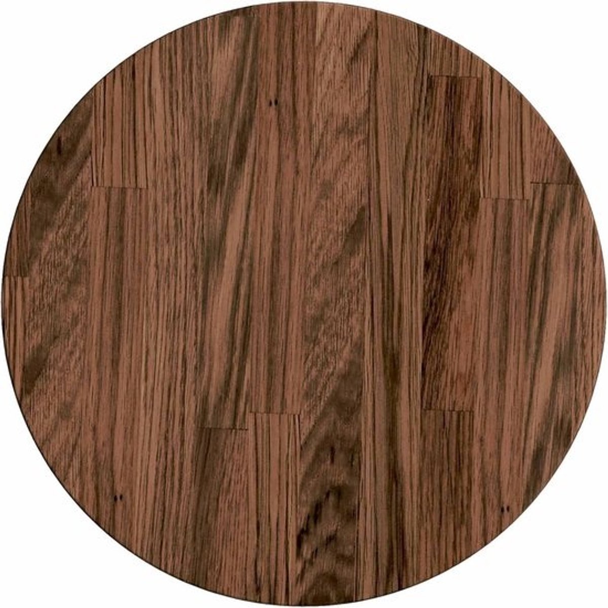 Eettafel Rond - Tafelblad Oak - Gezellig Eten - Massief Eikenhout - 40 x 40 x 2.5 cm - Lichtbruin