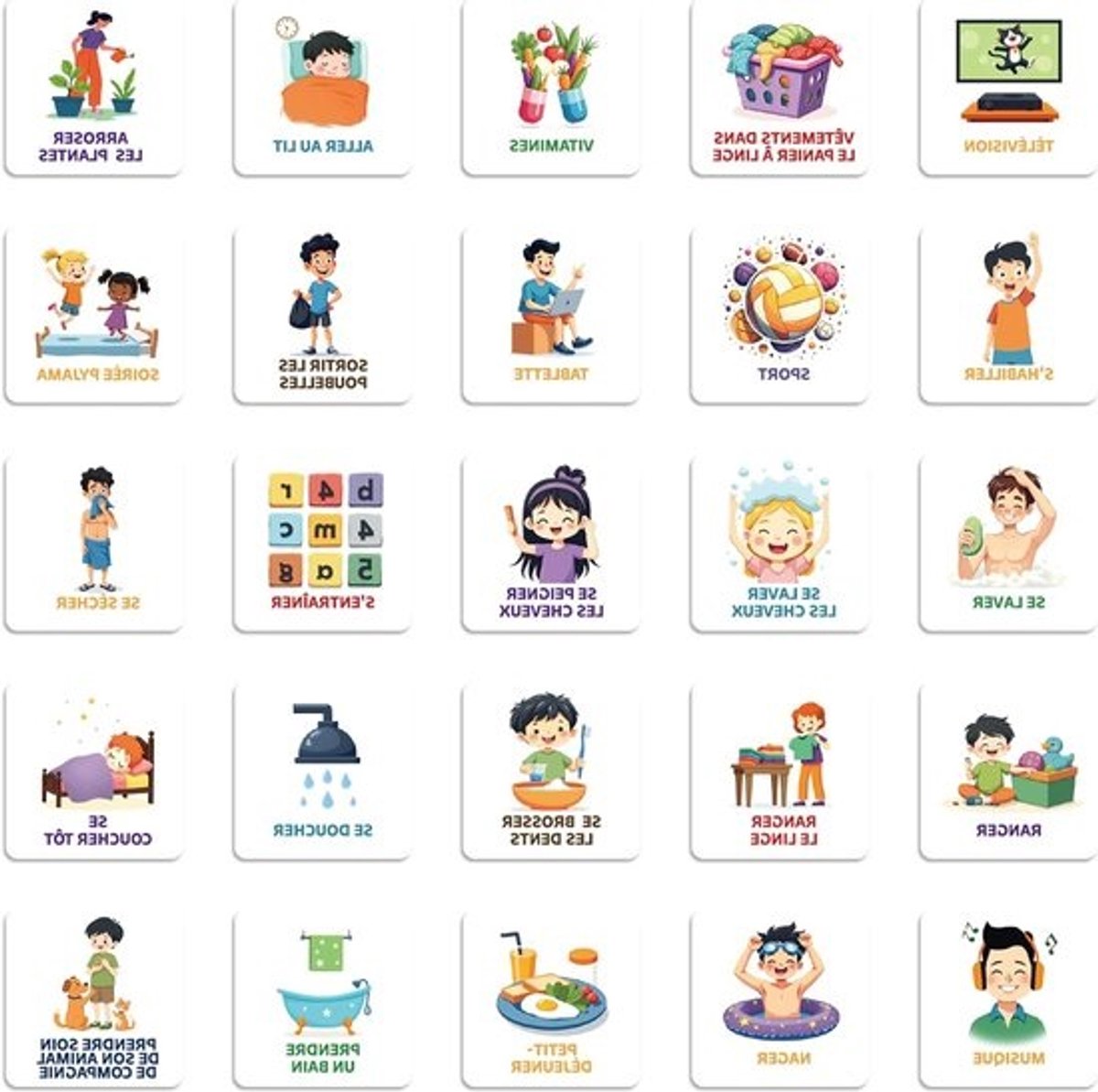 Magnetische Pictogrammen voor Weekplanning Bord - 50 Stuks Dagelijkse Routine & Educatieve Kalender Magneten