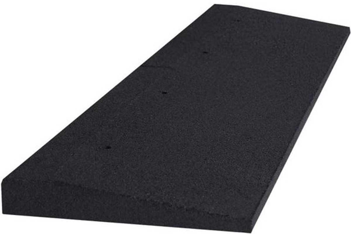 Drempelhulp Rubber Oprijplaat 60 mm Hoog voor Stoepranden en Drempels