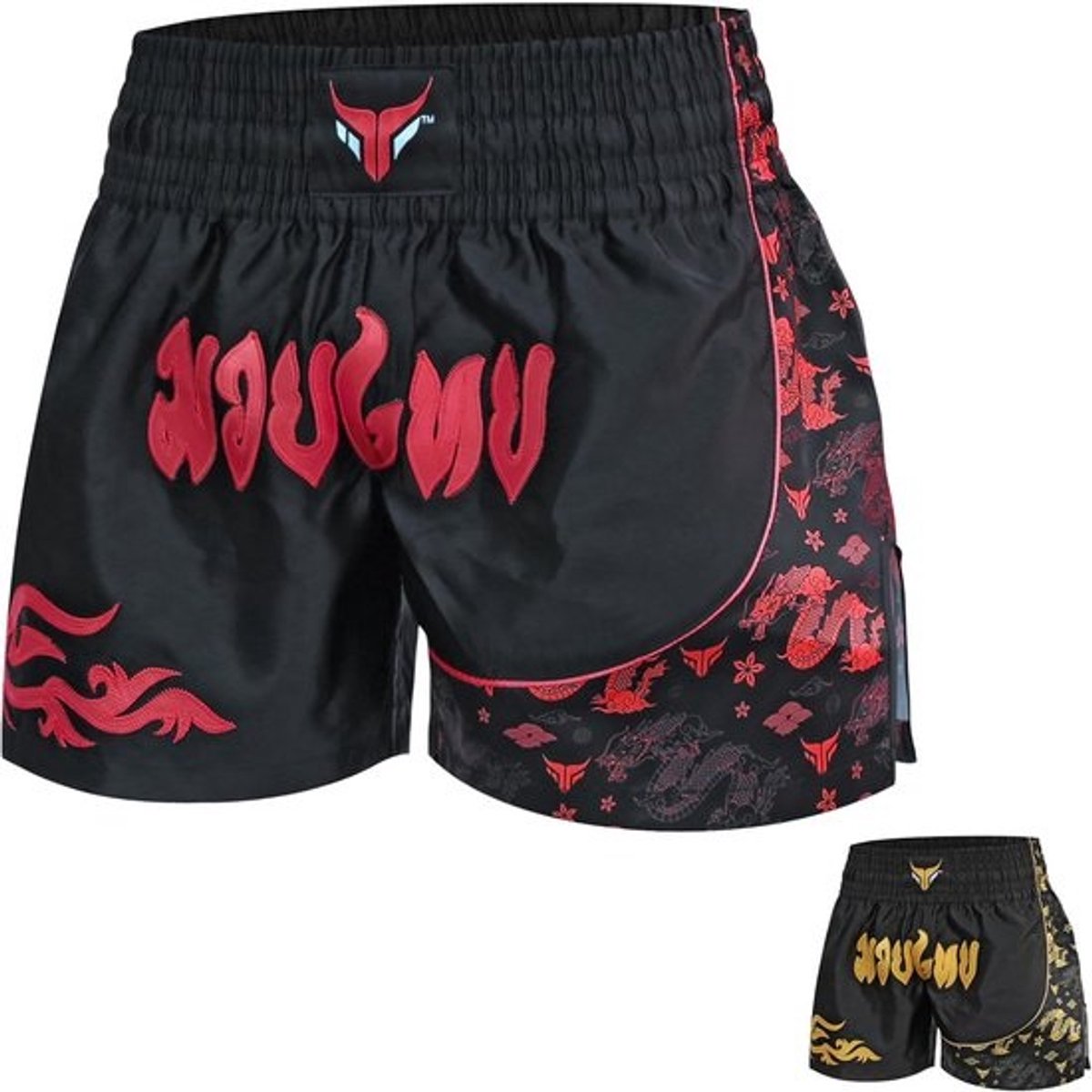 Korte Sportsbroek Heren voor Kickboksen, Muay Thai en MMA Training