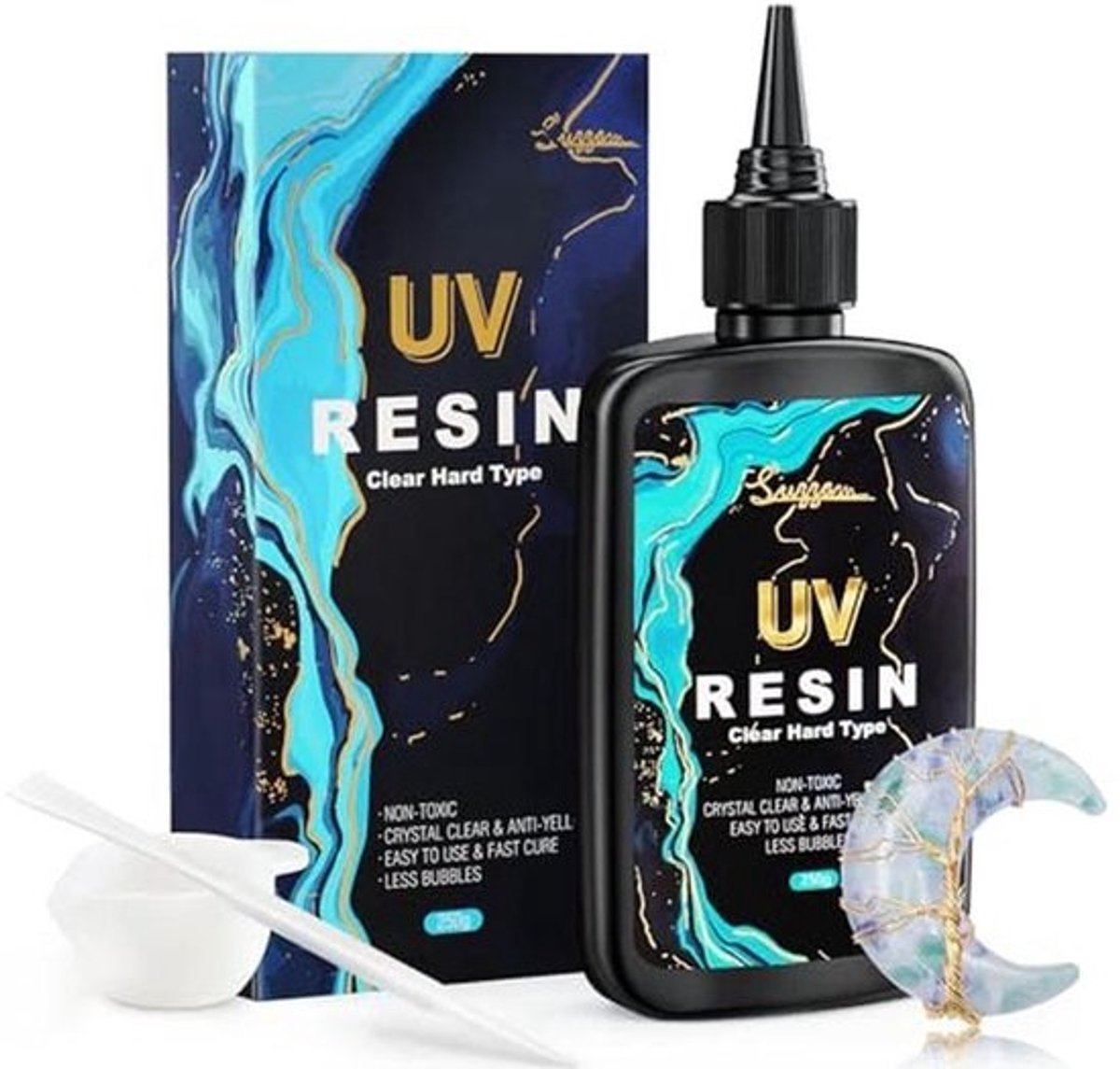Kristalheldere UV-hars voor DIY-projecten, gieten en coaten - 250 g