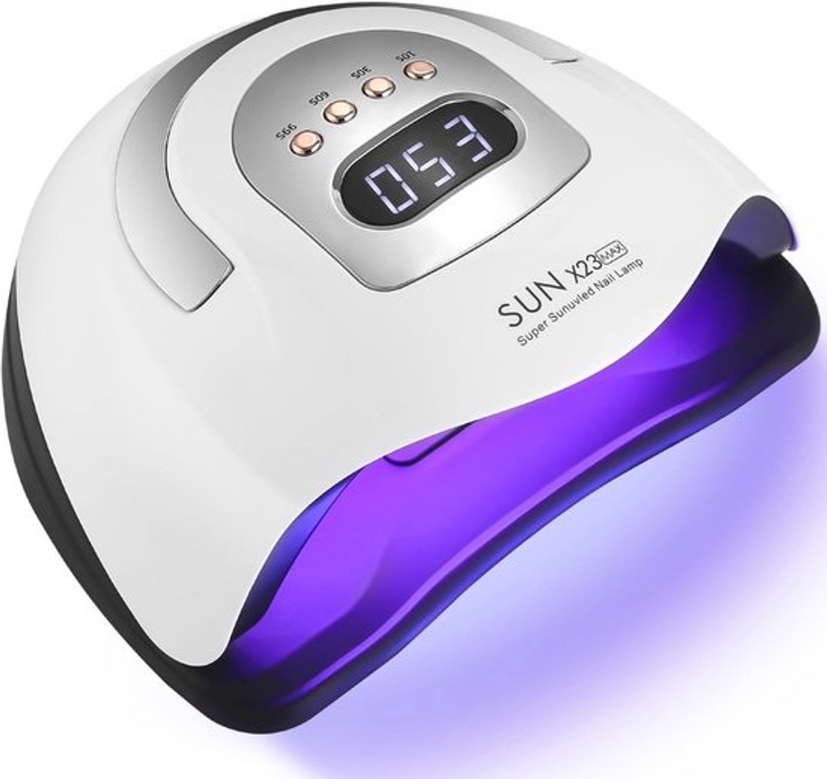UV-Lamp voor Gelnagels met Automatische Sensor en Digitaal Display - 380W, 4 Timerinstellingen, 81 Lampkralen, Ideaal voor Thuis en Salon