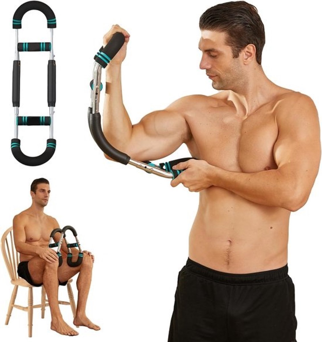 Draagbare Arm Trainer voor Thuis Fitness, Spierkracht Enhancer voor Borst en Schouders