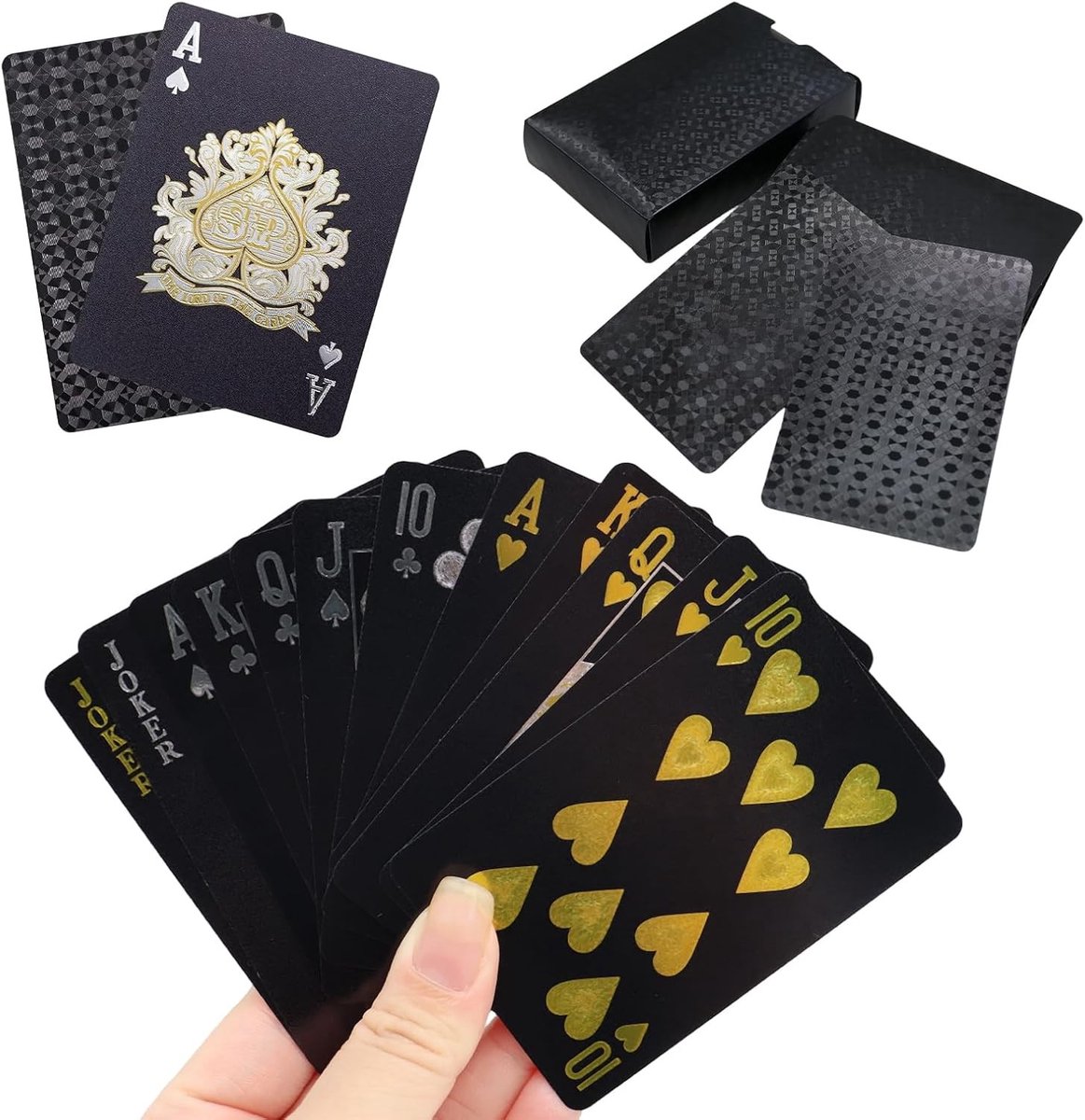 Waterdichte Speelkaarten voor Poker, Perfect voor Spelavonden en Feestjes, Duurzaam en Flexibel Design