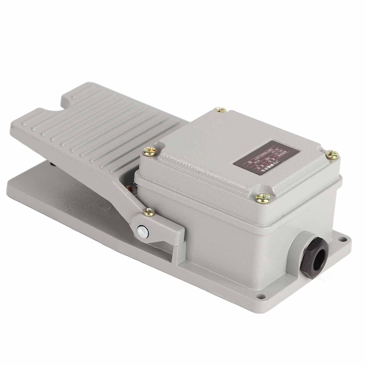 Momentary Voetschakelaar 3A 250V - Antislip Pedal voor Medisch Textiel, Lassen en Draaibank Gebruik - Heavy Duty Aluminiumlegering LT3
