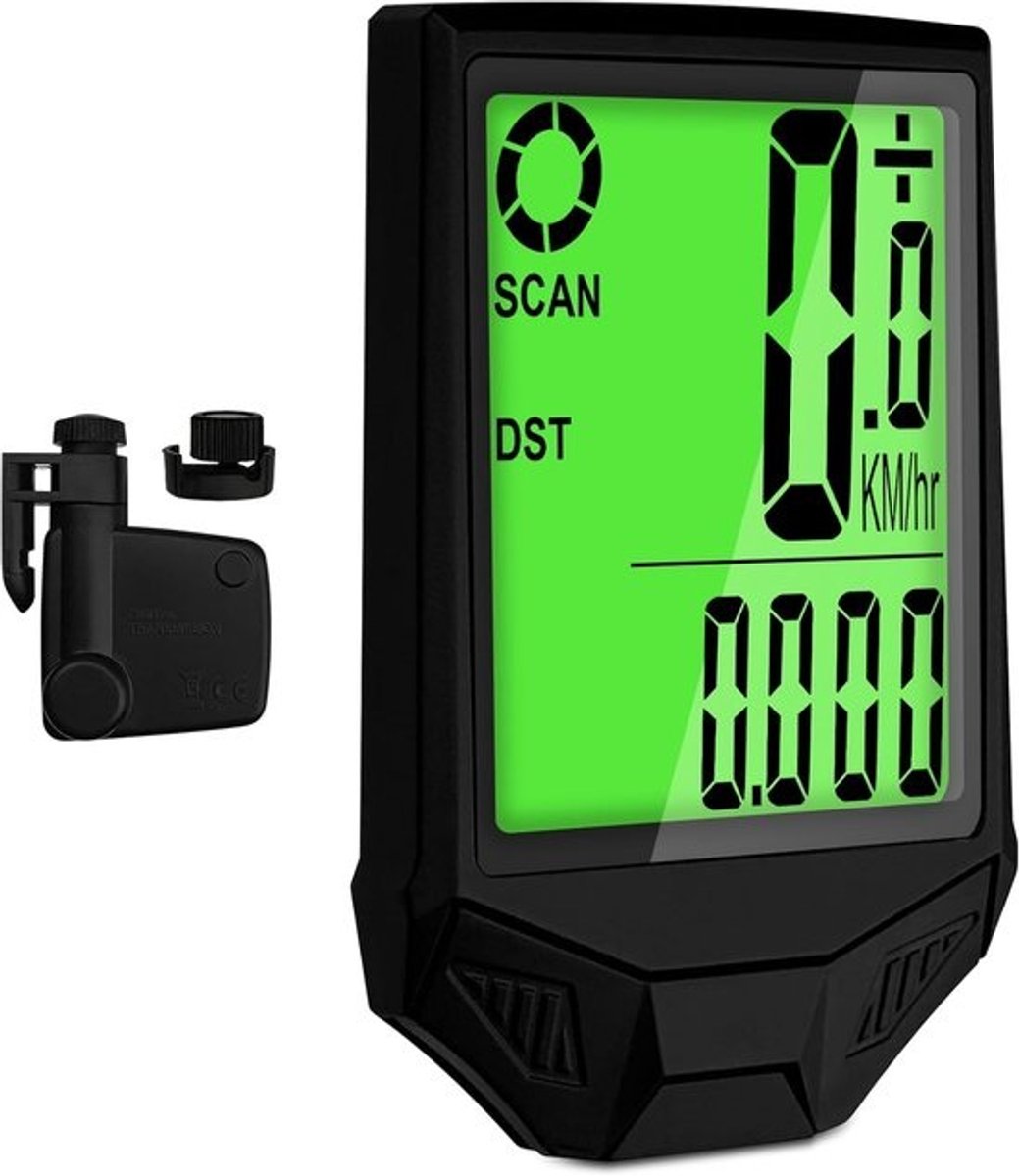 Draadloze Fietscomputer - GPS Fietsnavigatie - Sportief Fietsen - LCD Touchscreen - 98 Gram - Zwart