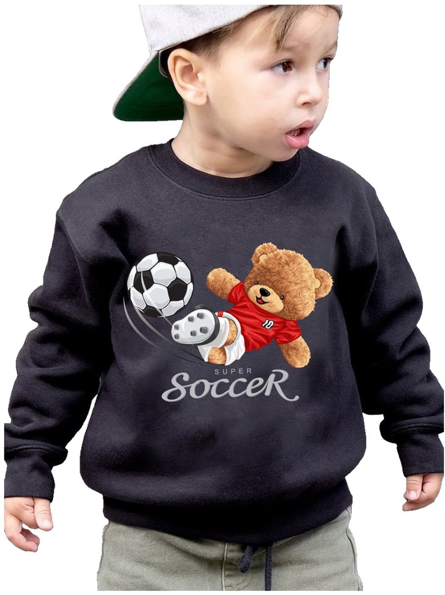Currero Sweater Jongens Sweaters Sweatshirt Hoodie Warme Trui Pullover Jumper Crewneck Vest 3-4 Jaar Zwart
