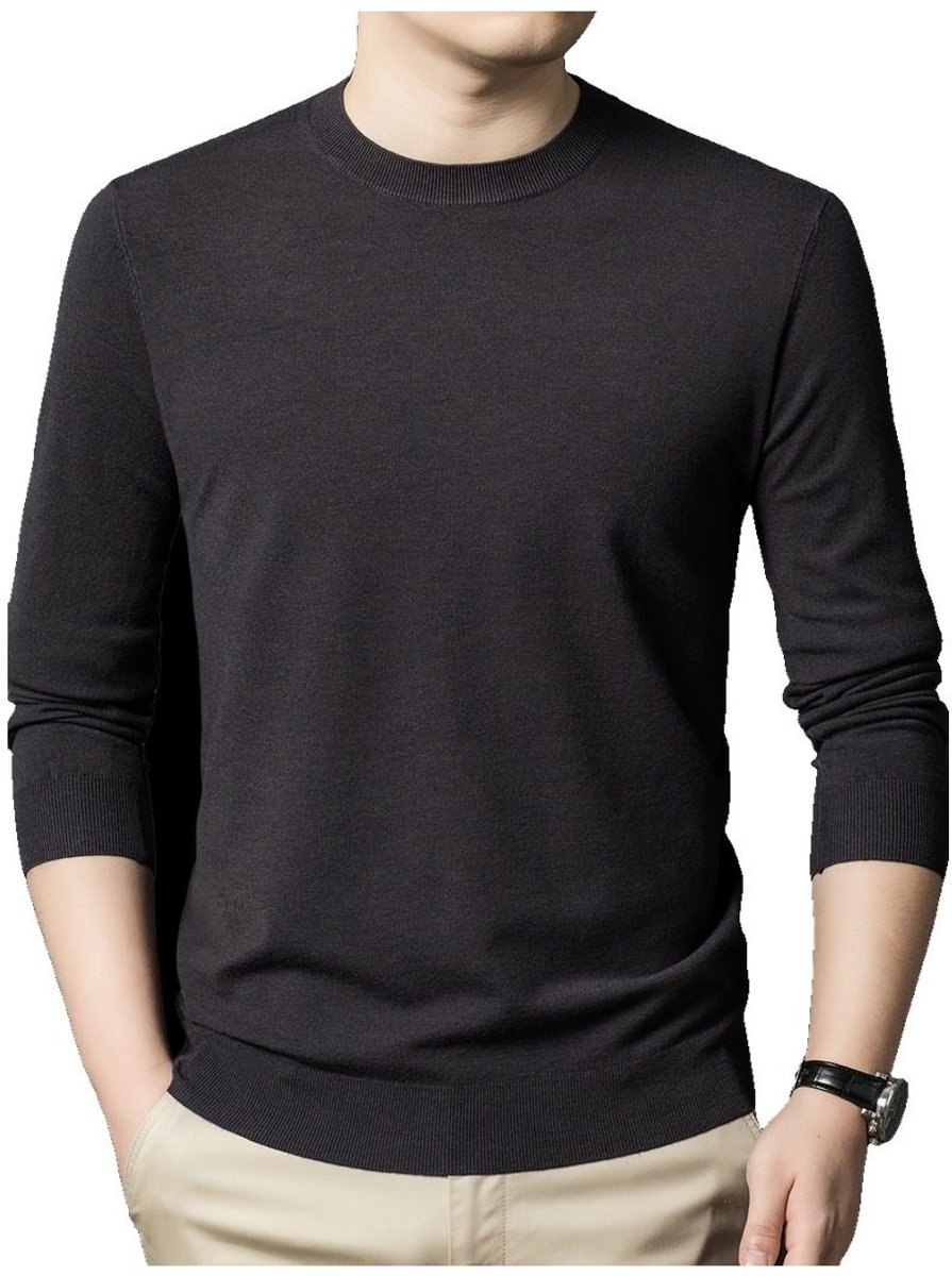 Currero Sweater Heren Sweaters Sweatshirt Hoodie Warme Trui Pullover Jumper Crewneck Vest Staal Grijs