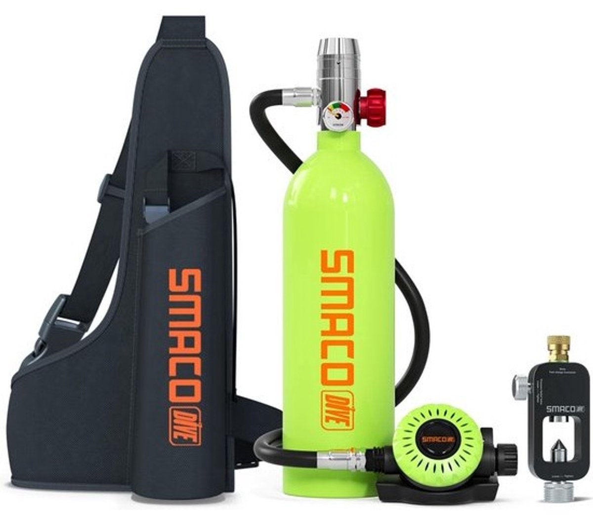 Mini Duikfles 1L - Draagbaar Zuurstofapparaat voor Duiken en Snorkelen