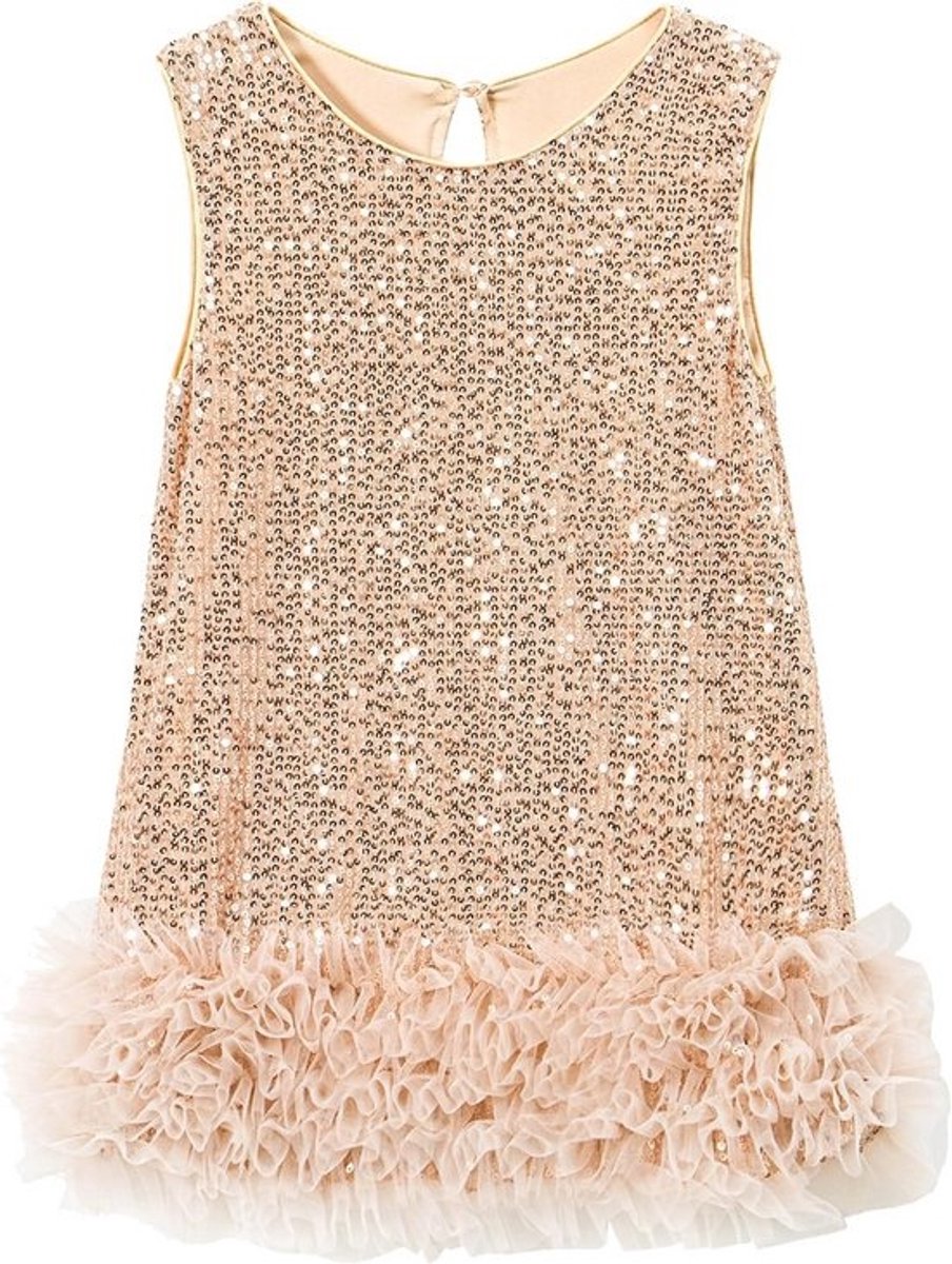 Fluwelen Tutu Jurk met Pailletten voor Meisjes - Elegante Prinsessenjurk voor Feestjes en Bruiloften