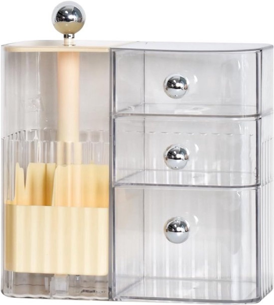 Acryl Make-up Organizer met Laden en Waterdichte Stofkap