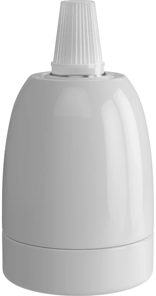 Calex lamphouder E27 keramiek wit
