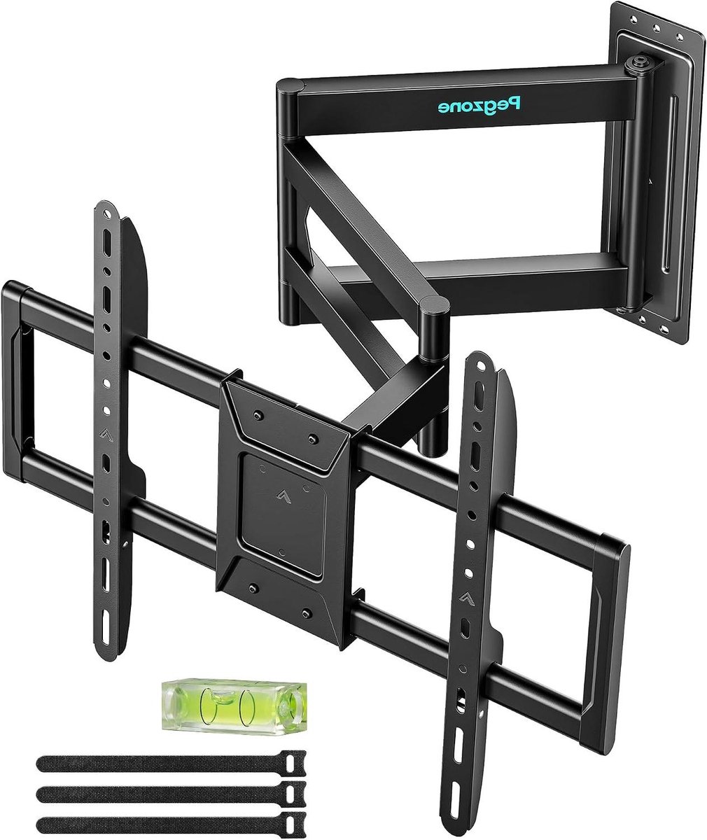 Tv Muurbeugel - Tv Ophanging - Ruimte Besparen - Extra Lange Arm - 38 inch - Zwart