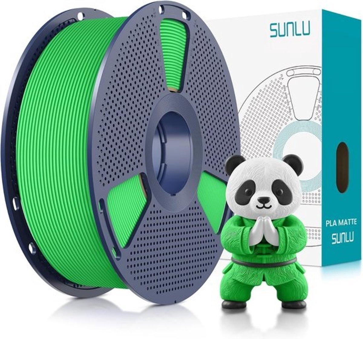 Matte PLA Filament 1.75mm voor 3D Printer - 1kg van Hoogwaardige Biologisch Afbreekbare Materiaal