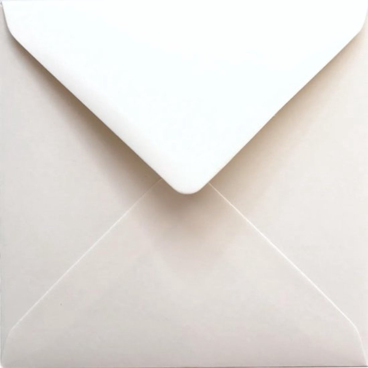 Ecru 11x11 cm Vierkante Enveloppen voor Trouwerijen, Verjaardagen en Feestdagen - 100 Stuks