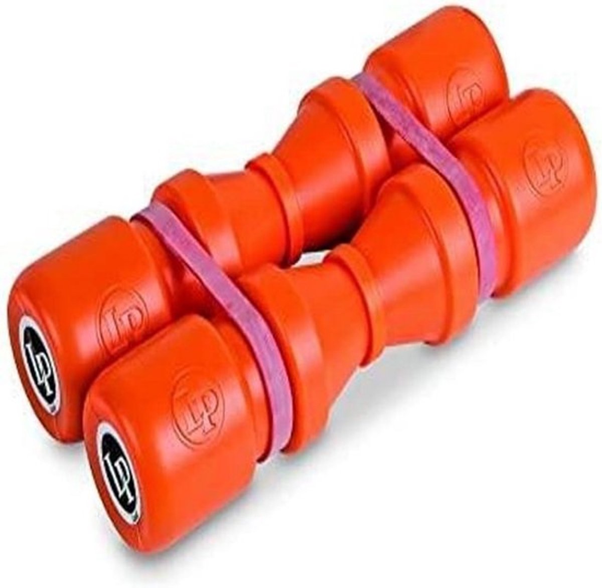 Set van 2 Duoshake Shakers Percussie, Oranje Kunststof, Luid Muziekinstrument