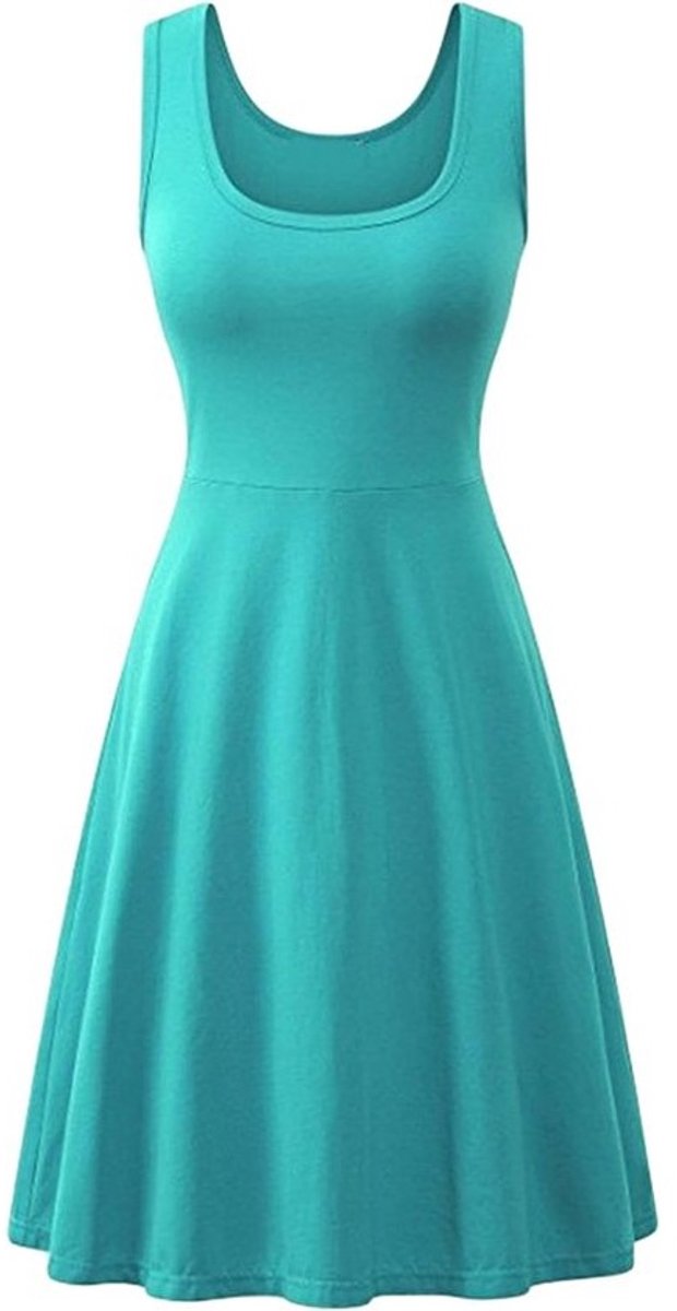 Dames Zomerjurk Plus Size Effen A-Lijn Jurk