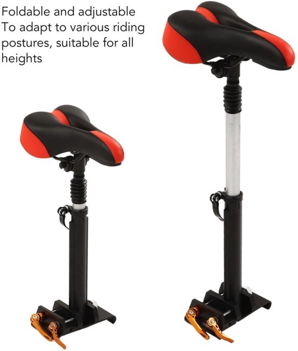 Zadel voor Elektrische Scooter - Opvouwbaar - Comfortabel - Verstelbaar - Schokabsorptie - Aluminiumlegering - Geschikt voor M365