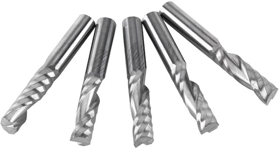 Solidchoice - Set van 5 CNC Freesbits met 6mm Shank van Tungsten Carbide van Solidchoice — afbeelding 3