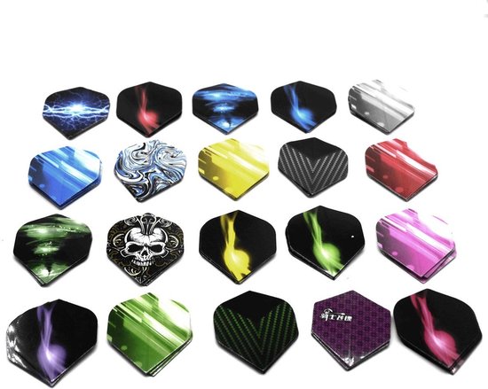 Solidchoice - Set van 60 Dart Flights in Diverse Kleuren en Stijlen van Solidchoice — afbeelding 3