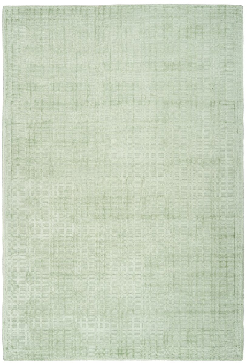 Padiro laagpolig vloerkleed 80 x 150 cm - mint - modern effen design - geschikt voor vloerverwarming - van viscose