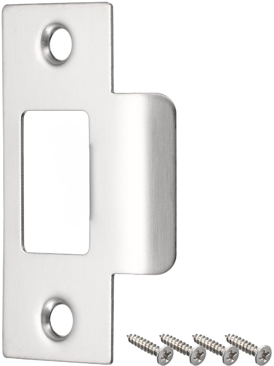 Solidchoice - Roestvrijstalen Veiligheidsplaat voor Deuren 70mm x 40.3mm