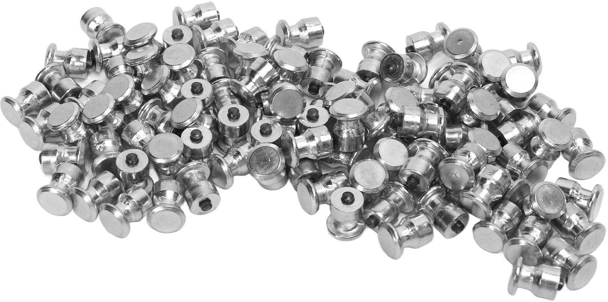 Solidchoice - Set van 100 Zilveren Autoband Studs voor Verbeterde Grip