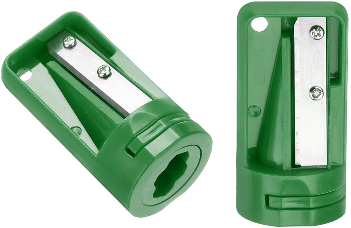 Solidchoice - 2 Stuks Houtbewerking Potloodslijper voor Bouw en Klussen