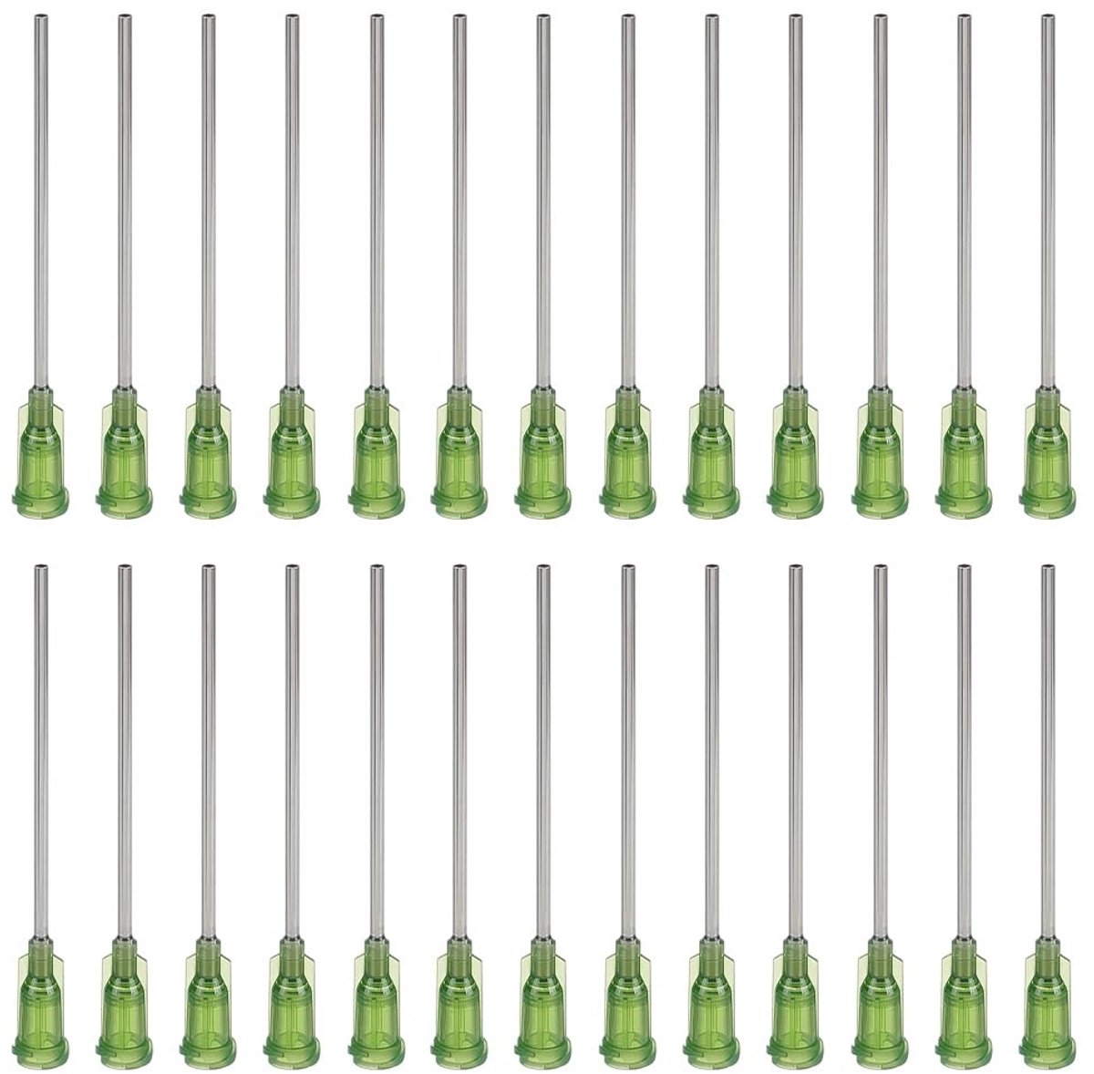 Solidchoice - 40 Stuks Doseernaalden met Stompe Punt - 14 G, Donkergroen