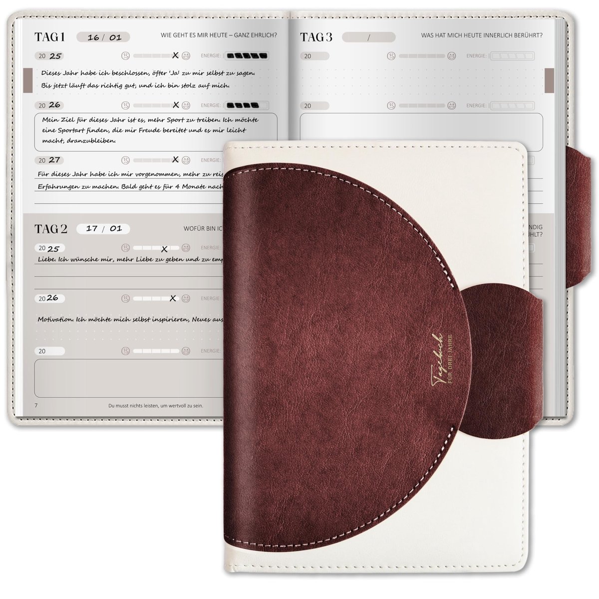 Solidchoice - Dagboek in Rood voor Persoonlijke Reflectie