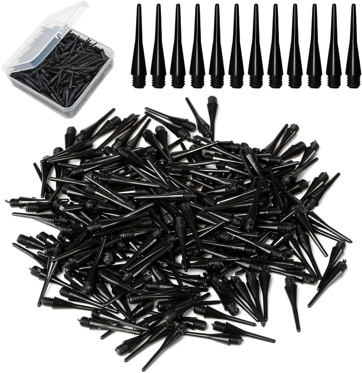 Solidchoice - Set van 100 Zachte Plastic Dart Tips
