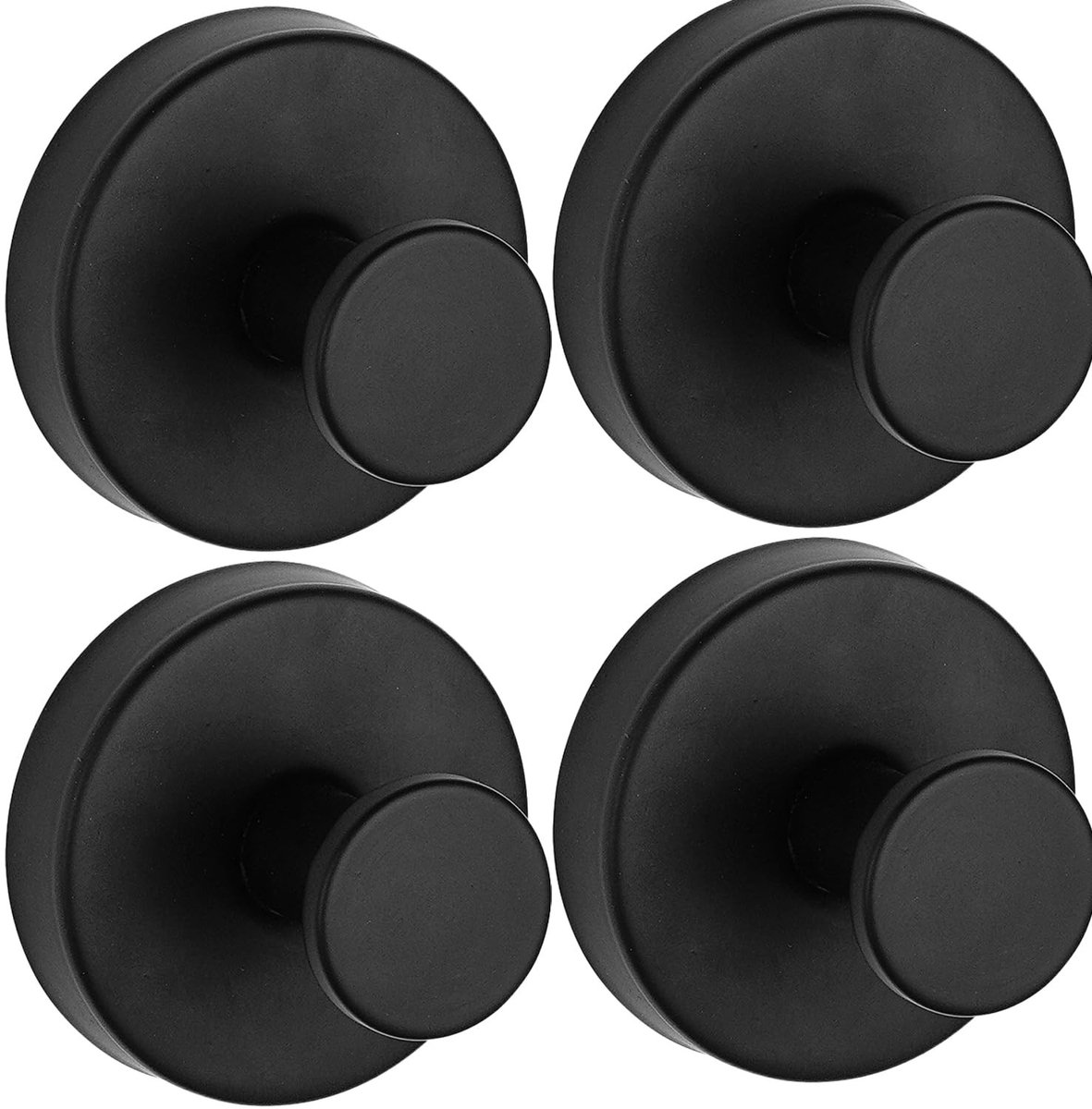 Solidchoice - Set van 4 Zuignap Haken voor Badkamer en Keuken tot 5 kg