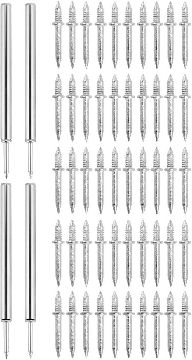 Solidchoice - 400 Stuks Dubbele Kopspijkers voor Plinten en Meubels