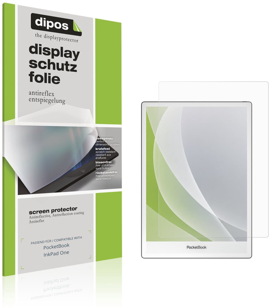 dipos – 2x Matte Beschermfolie geschikt voor PocketBook InkPad One | Krasbestendige & antireflecterende Screenprotector Ultra-Thin
