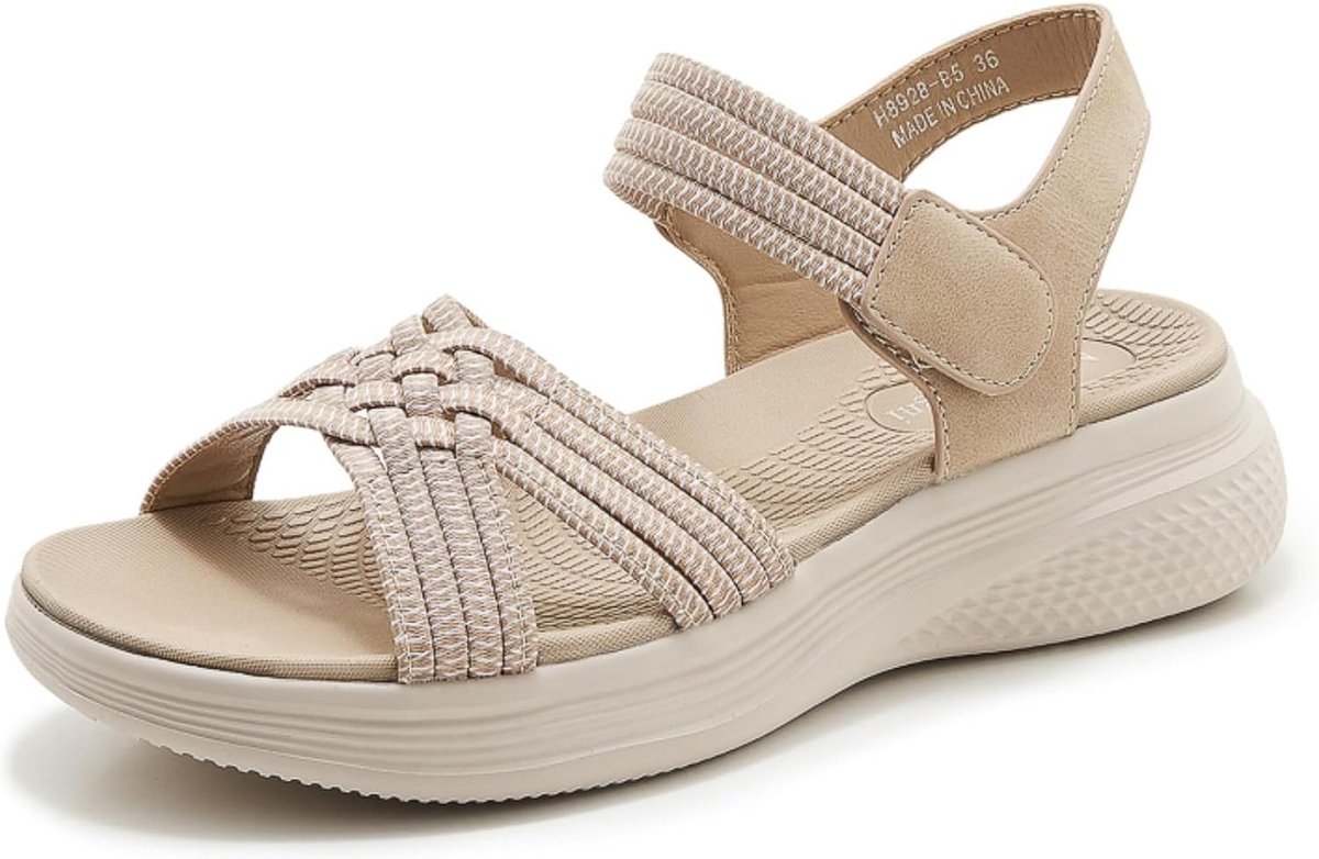 SMajong Orthopedic Arch Support Sandals for Lady Lightweight Beach Shoes Open Toe Sandals Outdoor Non-slip Sports - ShopVlot