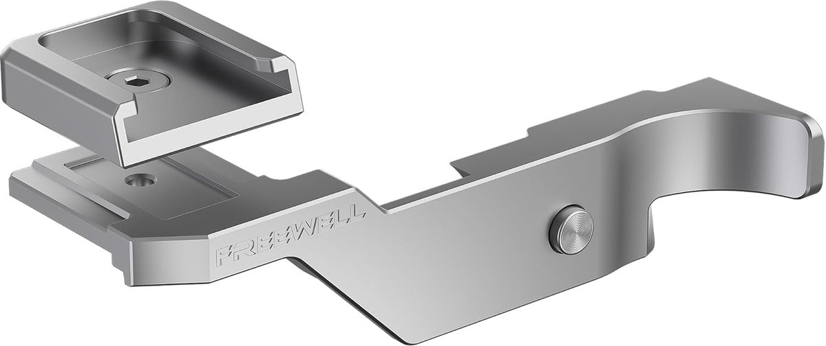 Freewell Duimgreep voor Fuji GFX100RF met koude schoenhouder (zilver) - ShopVlot